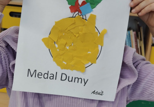 Medal dumy - realizacja projektu "W krainie uczuć"
