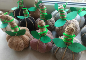 praca plastyczna z okazji dnia dyni w Jeżykach