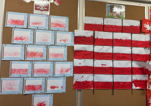 Prace plastyczne z okazji 11 Listopada - Żabki i Jeże