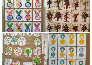 Prace plastyczne realizowane w ramach projektu "W krainie uczuć"