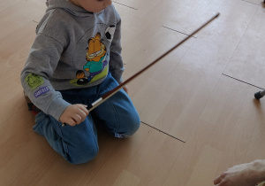 Wyspa Kultury - grupa Jeżyki poznaje instrumenty smyczkowe