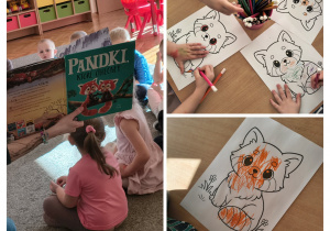 praca plastyczna wykonana przez dzieci z grupy Żabki