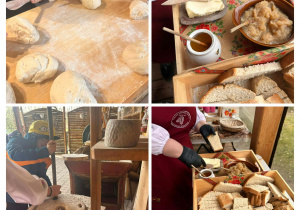 Skrzaty i Mrówki podczas warsztatów ekologicznych w Konarzewie - pieczenie chlebka